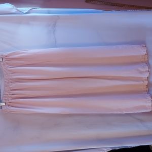 Amanda Gray Women's Pink Linen Tencel Blend Maxi Skirt Size 1X